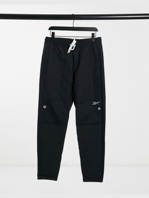 Reebok Training Logo Sweatpants In Black