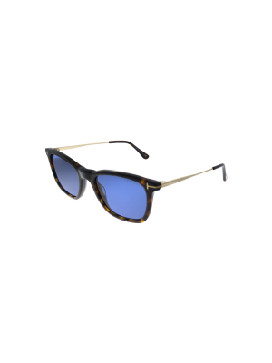 Tom Ford Arnaud-02 Tf 625 52v Unisex Square Sunglasses Havana 53mm