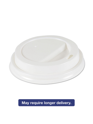 Boardwalk Deerfield Hot Cup Lids For 10oz - 16oz Cups White Plastic 50/pk 20 Pk/carton Deerhlidw