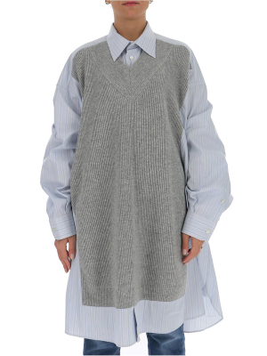 Maison Margiela Spliced Knit Shirt