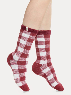 Ugg Women's Vanna Check Fleece-lined Sock
