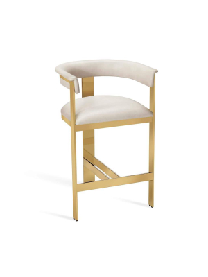 Interlude Home Darcy Counter Stool In Cream