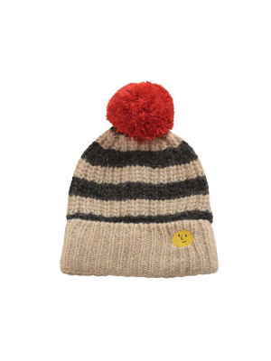 Bobo Choses Striped Knitted Beanie