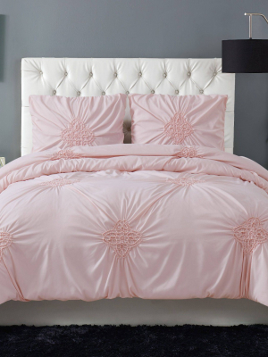 Christian Siriano Georgia Ruched Comforter Set