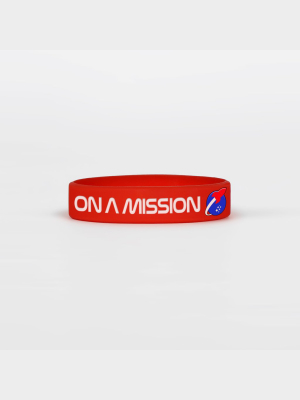 On A Mission Red Alarm Kids Motivational Wristband