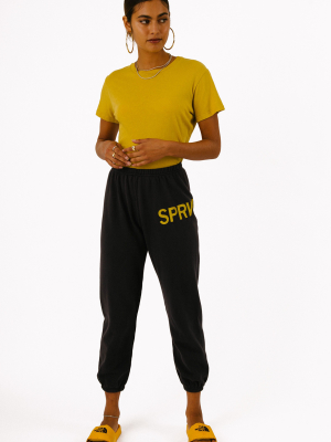 Faded Black Logo Sweatpants