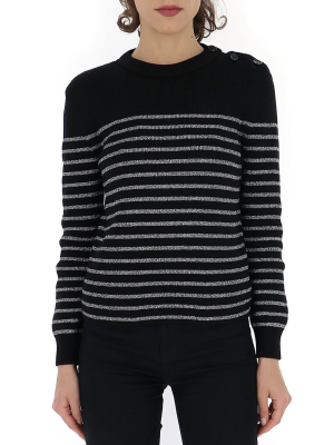 Saint Laurent Striped Knitted Sweater