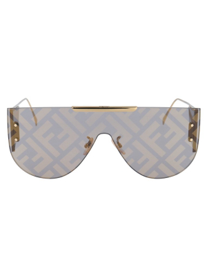 Fendi Eyewear Ff Logo Aviator Sunglasses