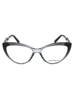 Salvatore Ferragamo Eyewear Cat Eye Shape Glasses