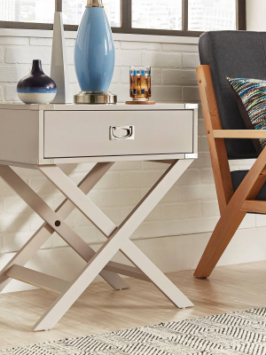 Borden Campaign Accent Table - Inspire Q