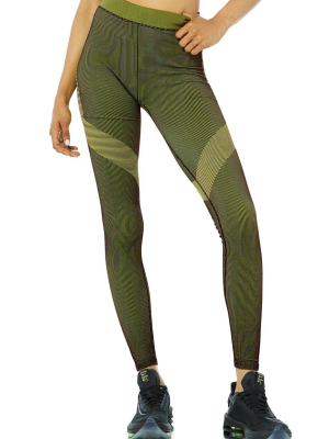 Illusion Seamless High-waist Legging - Anthracite/highlighter