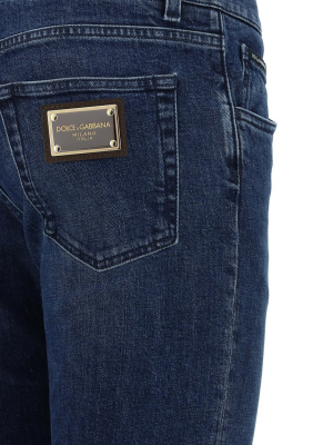 Dolce & Gabbana Logo Plaque Jeans