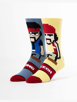 Odd Sox Cheech & Chong Pixels Crew Socks
