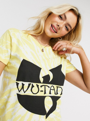 Daisy Street Relaxed T-shirt With Wu-tang Print In Tie Dye