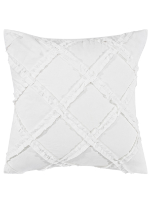 Euro White Adelina Sham - Laura Ashley