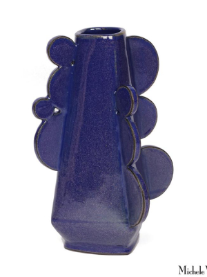 Midnight Moon Vase Cobalt Blue