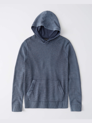 Garment Dyed Sweater Hoodie