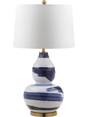 Ailey Table Lamp Blue/white