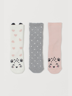 3-pack Terry Socks