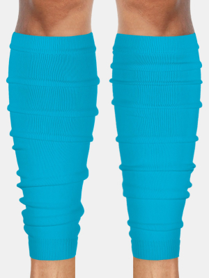 Hue Sky Blue Football Leg Sleeves