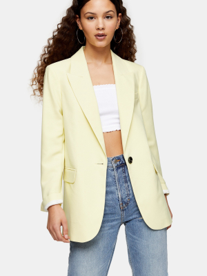 Considered Yellow Single Breasted Suit Blazer