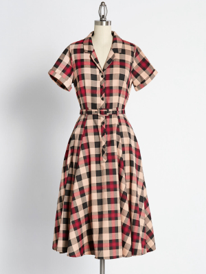 Holiday Picnic Swing Dress