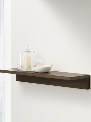 Carren 24" Floating Charcoal Ledge Shelf