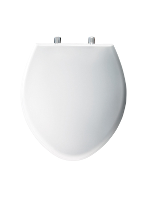 Bemis 1000cp Round / Elongated Paramount Plastic Toilet Seat With Chrome Hinge And Sta-tite