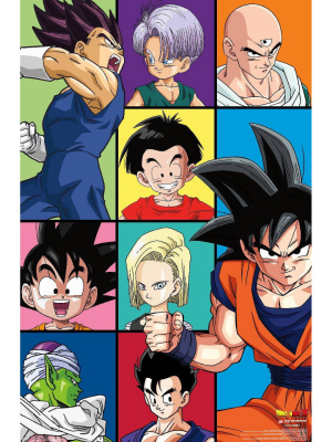 22.375" X 34" Dragon Ball Z - Grid Unframed Wall Poster Print - Trends International