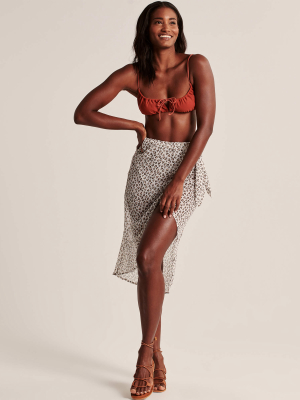 Animal Print Sarong Coverup