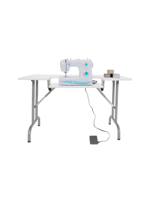 Folding Multipurpose Sewing Table White - Studio Designs