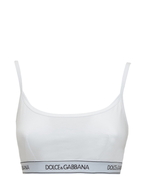 Dolce & Gabbana Logo Intarsia Bra