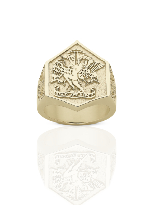 Andrew Mcleod Aye Ready Ring | 9ct Yellow Gold