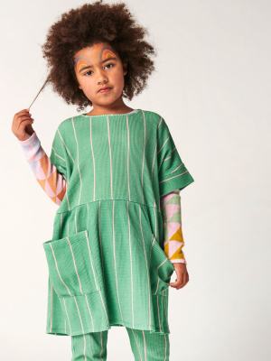 Venetian Stripe Waffle Playtime Dress