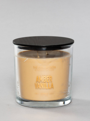 13oz Glass Jar 2-wick Candle Amber Vanilla - The Collection By Chesapeake Bay Candle