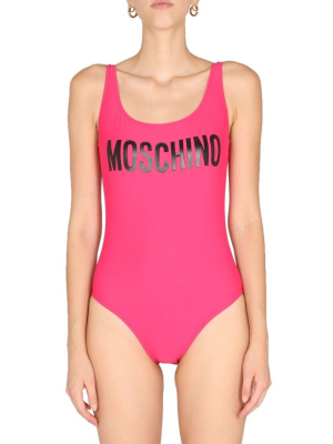 Moschino Logo Printed Swimsuit