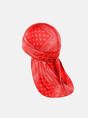 Red Classic Bandana Sports Durag