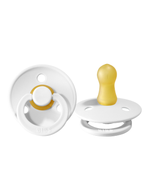 Bibs Pacifier 2 Pack: White