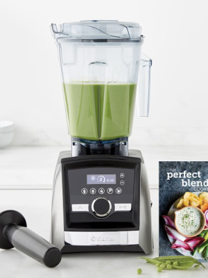 Vitamix A3500 Ascent Series Blender With Williams Sonoma Perfect Blending Cookbook