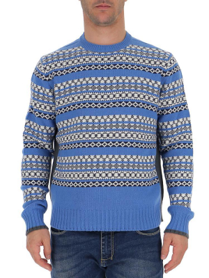 Prada Striped Jacquard Jumper