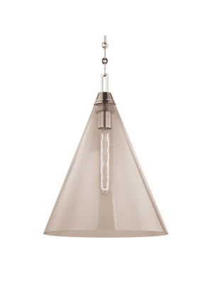 Newbury 1 Light Pendant Polished Nickel