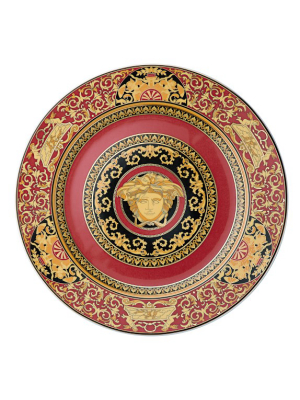 Versace Medusa Service Plate, Red
