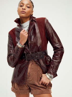 Diana Veg Dyed Leather Jacket