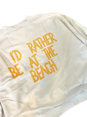 'beach Time' Painted Sweatshirt