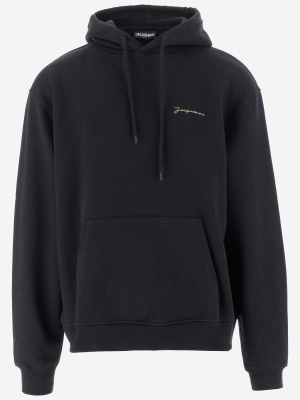 Jacquemus Brodé Logo Print Hoodie