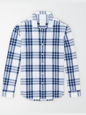 Ae Plaid Poplin Button-up Shirt