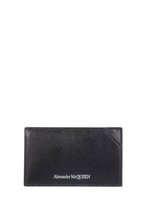 Alexander Mcqueen Logo Print Cardholder