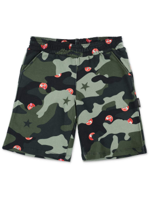 Neil Barrett Kids Camouflage Printed Shorts