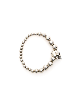 Alexander Mcqueen Beaded Skull Bracelet