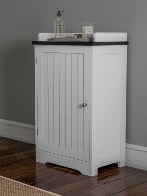 Bathroom Storage Cabinet With Adjustable Shelf White - Hastings Home